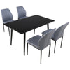 Dining Table Set Scratch-proof Slate Table and Set of 4 / 6 Chairs Kitchen Room