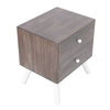 Wooden Bedside Table Bedroom Cabinet Nightstand With Drawer White Leg Furniture