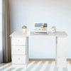 Computer Office Desk Wood PC Laptop Table Workstation With 3 Drawer & Shelves