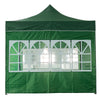 Heavy Duty Steel Frame Gazebo w/Sides Waterproof Party Tent Marquee 3x3m Green