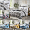 Reversible Duvet Quilt Cover Bedding Set Single Double King Size With Pillowcase