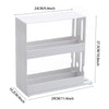 Rotating Spice Rack 2 Tier Holder Herbs Spices Jars Stand Kitchen Storage Slide
