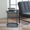 Modern S/Large Round Glass Coffee Table Sofa Side Table Corner End Table Chromed