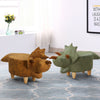 Animal Footstools Upholstered Ottoman Cushion Padded Seat Rest Stool Pouffe Gift