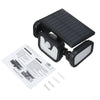 74 LED Solar Powered PIR Motion Sensor Lamp Outdoor Garden Security Wall Lights