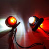 4 Red White Corner Side Marker LED Lights Outline Lamp Truck Trailer Van Bus 12V
