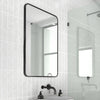 Wall Mounted Mirror Rectangular Industrial Metal Frame Bedroom Bathroom Mirrors