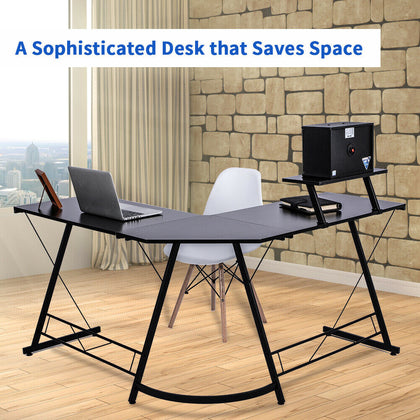 Large L Shape Computer Desk Laptop PC Study Table Home Office Workstation Gaming