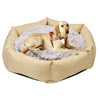Durable Hexagon Dog Bed Orthopaedic Pet Warm Basket & Super Soft Plush Interior