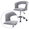 1x office chair desk chair adjustable linen roll stool swivel stool with armrest