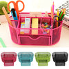Pencil Tray Mesh Pen Holder Stationery Container Storage Desk Tidy Organiser