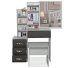 Dressing Table With Drawers Mirror Stool Set Makeup Desk Vanity Table Bedroom
