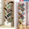 10Tier Book Shelf Tree Shape Bookshelf Case Storage Display Rack 2 Colors UK