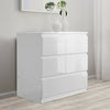 Chest Of Drawers White Black Bedroom Furniture Tall Wide Storage bedside cabinet