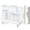Children Bookshelf Storage Unit Kids Playroom Bookcase Rack Organizer Shelves