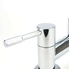Modern Dual Lever Chrome Kitchen Sink Mixer Taps Deck Mounted Tap Faucet 2 Hole