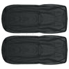 Deluxe Car Seat Covers Pu Leather Universal Protector Full Set Front Rear Black