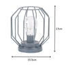 Battery Operated LED Desk Lamp Industrial Retro Light Up Bedside Lantern HomeMAT