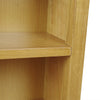 Solid Oak Small Wide Bookcase Light Solid Wooden Low 3 Book Shelf Shelving Unit