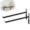 2Pcs Iron Shelf Brackets Industrial Rustic Wall Floating Shelves Supports 3 Size