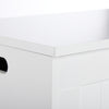 Mondeer White Storage Chest w/ Lid Large Capacity Multi-Purpose Organiser White