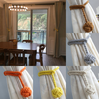 2Pcs curtain rope Ball Curtain Tie backs Holdbacks Curtains & Voiles UK