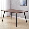 Industrial Dining Table Kitchen Dinner Table Desk with Black Oblique Metal Legs