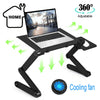 Adjustable Laptop Stand Desk Table Folding Computer Table Portable Sofa Lap Tray