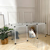 Pet Playpen Fence DIY Playpen Puppy Dog Cat Animal Cage Exercise Metal PP Indoor