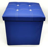 storage box Foldable ottoman heavy duty faux leather Pouffe foot stool toy box