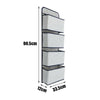 4 Tier Door Over Door Hanging Hook Organiser Shoes Storage Pockets Wardrobe Unit