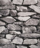 Realistic 3D Vintage Brick Effect Rustic Stone Grey Textured Vinyl Wallpaper