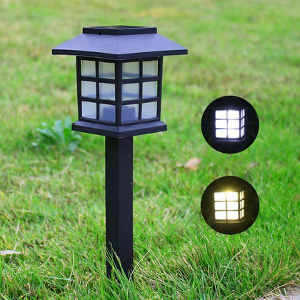 2Pack Solar Power Lights LED Spot Wall Garden Outdoor Waterproof Yard Path Lamps