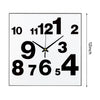 Wall Clock Illuminated / Solid Numerals Silent Retro Chic Decor 12-13inch Clocks