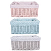 Colorful Painted Nursery Baby Room Wicker Storage Basket New Born Gift Hamper