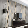 3D Curve Stripe Wallpaper Roll Non-Woven Wall Sticker Vinyl Textured Decals Deco
