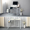 Corner Computer Desk PC Laptop Table With Side Storage Home Office Study Desk