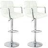 Miami Bar Stools Faux Leather Gas Lift Modern Breakfast Kitchen Barstool Swivel