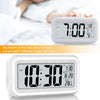 Alarm Snooze Home Desk Clock Smart Night Light Thermometer Digital LED Display