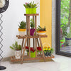 98cm Tall Indoor Plant Flower Display Stand Pot Shelf Storage Rack 9 Pots Holder