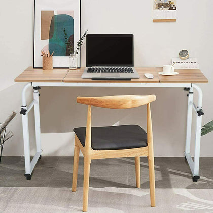 Computer Lap Table Desk Wood Study Office Home Workstation Over Bed Tray