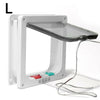 Dog Cat Pet 4 Way Locking Large Cat Small Dog Flap White Catflap Pet Door UK