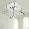 Adjustable Modern 4 Way Square Kitchen LED Ceiling Spot Lights Spotlight Fitting