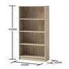 4 Tier Bookcase Tall Display Shelving Storage Unit Wood Furniture Sonoma Oak