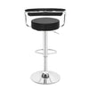 2pc Bar Stools Faux Leather Breakfast Swivel Kitchen living room Gas Lift Chairs