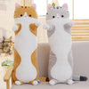 50/70/90cm Long Cute Cat Doll Plush Toy Soft Stuffed Kitten Sleeping Pillow UK