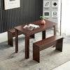 Wooden Dining Table and Chairs Set 2 Bench Kitchen Furniture Activity Desk Kid