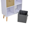 Freestanding 8 Cube Storage Cabinet Unit w/ 4 Drawers Bookcase Display Shelves