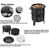 Smoker BBQ Grill Charcoal Barbecue Garden Outdoor Patio Camping Cooking Firepit