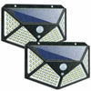 4X 100LED Solar Power PIR Motion Sensor Wall Lights Outdoor Garden Security Lamp